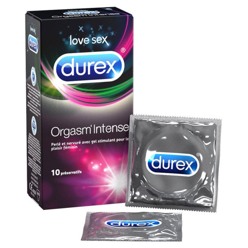 Durex Orgasm'Intense 10 Préservatifs - Plaisir Intense