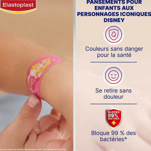 Elastoplast Disney Princess 20 Pansements - Protection efficace