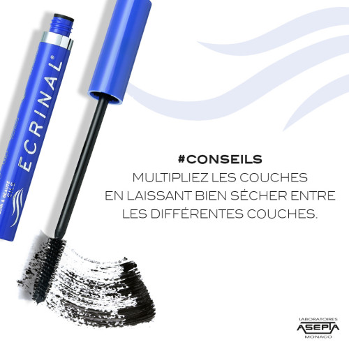 Ecrinal Mascara Fortifiant Noir 7ml - Cils Longs et Fournis
