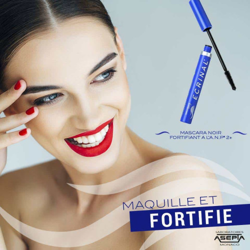 Ecrinal Mascara Fortifiant Noir 7ml - Cils Longs et Fournis