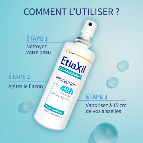 ETIAXIL Déodorant 100ml - 48h Protection Anti-Transpirant
