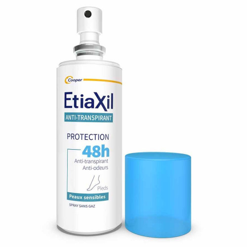 Etiaxil Déodorant Pieds 100ml - Fraîcheur 48h, Doux et Protecteur