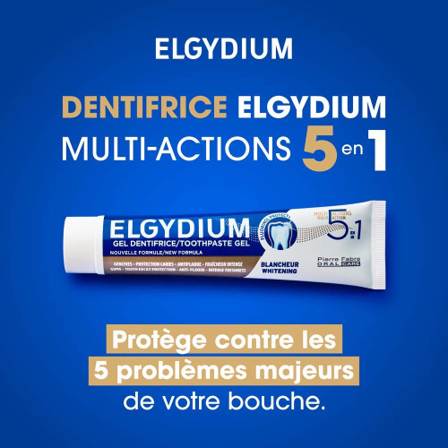 ELGYDIUM Dentifrice 75ml: Protection Gencives, Fraîcheur, Anti-Caries