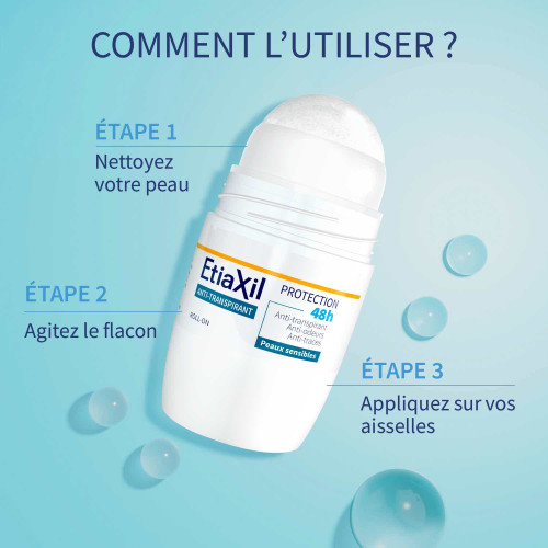 Etiaxil Déo Anti-Transpirant 48h 50ml - Protection Durable