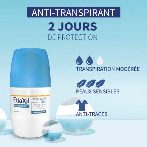 Etiaxil Déo Anti-Transpirant 48h 50ml - Protection Durable
