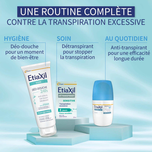 Etiaxil Déo Anti-Transpirant 48h 50ml - Protection Durable