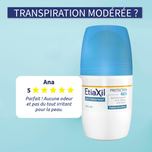 Etiaxil Déo Anti-Transpirant 48h 50ml - Protection Durable