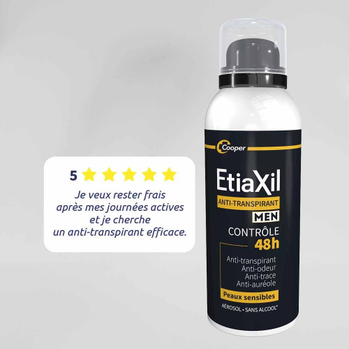 Etiaxil Déodorant Men 2x150ml Anti-Transpirant 48H