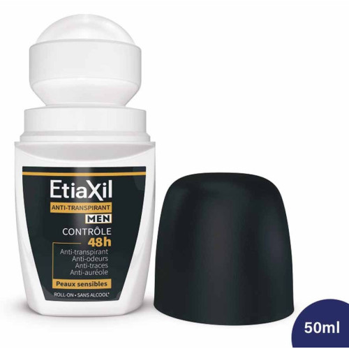 ETIAXIL Déodorant Men Anti-Transpirant 48H Lot 2x50ml