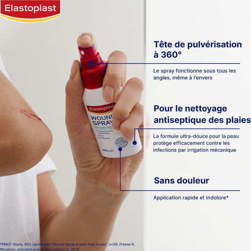 Elastoplast Spray Antiseptique 50ml - Soin Doux et Protecteur