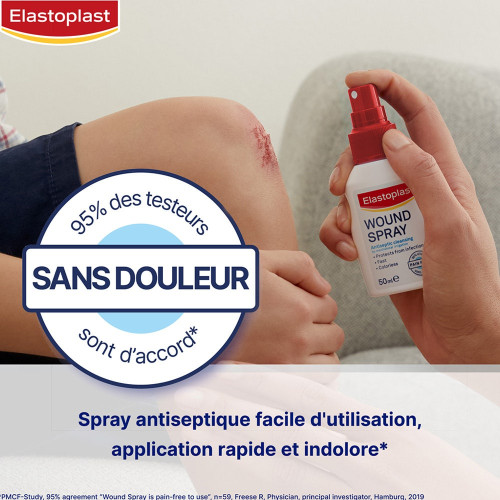 Elastoplast Spray Antiseptique 50ml - Soin Doux et Protecteur