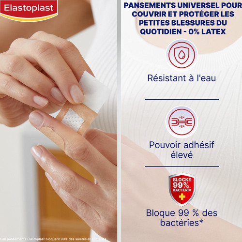 Elastoplast Pansement Universal 10x6cm - Protection Résistante à l'Eau