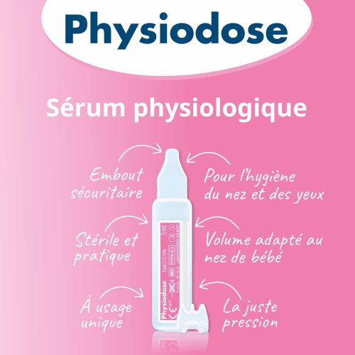 Gilbert Physiodose 40 Unidoses - Hygiène Oculaire et Nasale
