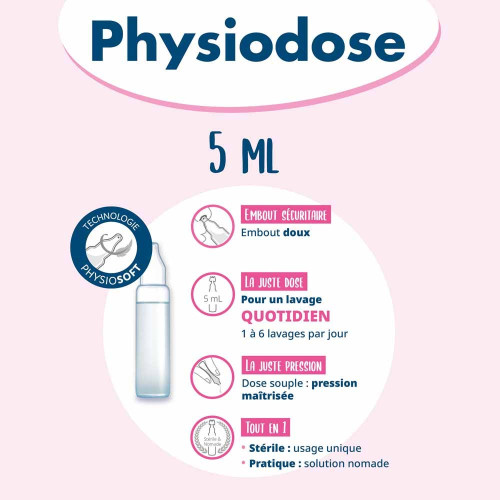 Gilbert Physiodose 40 Unidoses - Hygiène Oculaire et Nasale