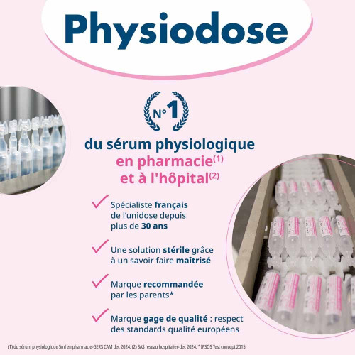 Gilbert Physiodose 40 Unidoses - Hygiène Oculaire et Nasale
