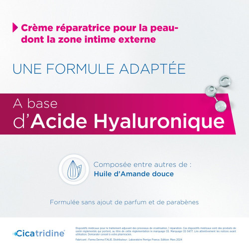 HRA Pharma Cicatridine 30g - Crème Hydratante Réparatrice
