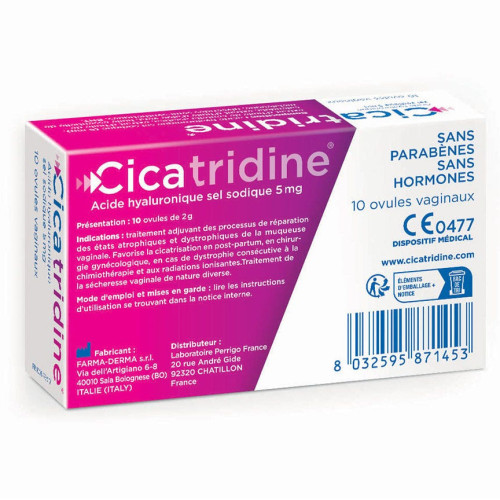 HRA Pharma Cicatridine Ovules Vaginaux - Réparation Hydratation