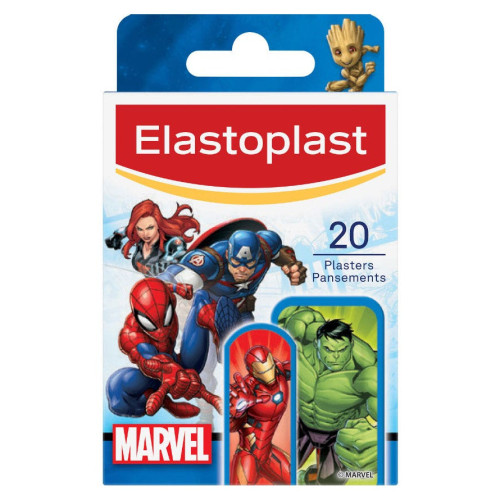 Elastoplast Marvel Pansements Enfants 20 pièces - Doux et Protecteurs