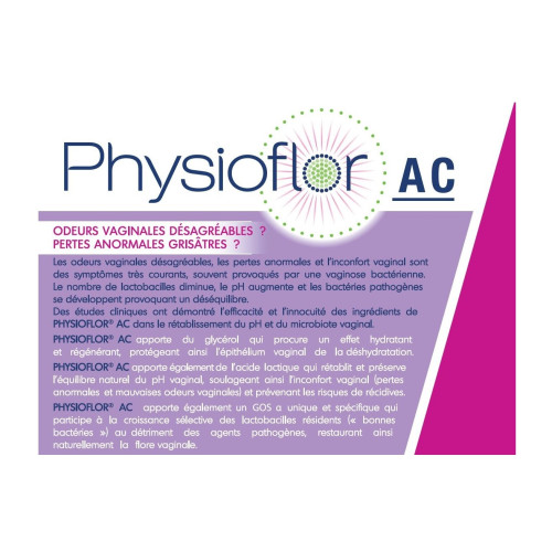 IPRAD Physioflor Gel Vaginal AC 8x5ml - Soulage et Prévient
