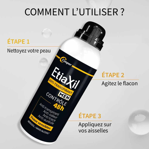 Etiaxil Men Déodorant Anti-Transpirant 150ml - Fraîcheur 48h