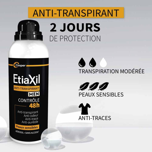 Etiaxil Men Déodorant Anti-Transpirant 150ml - Fraîcheur 48h