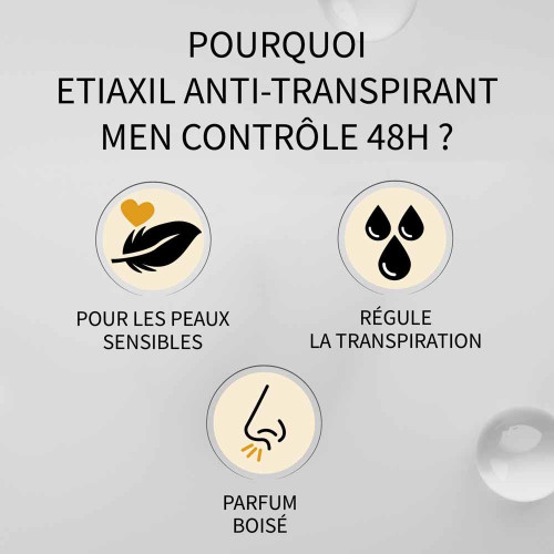 Etiaxil Men Déodorant Anti-Transpirant 150ml - Fraîcheur 48h