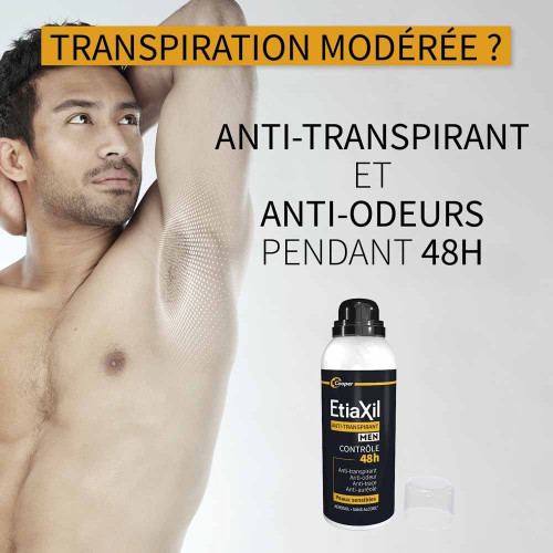 Etiaxil Men Déodorant Anti-Transpirant 150ml - Fraîcheur 48h