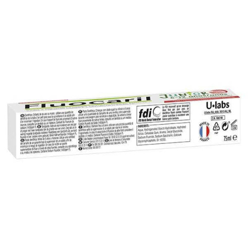 Fluocaril Junior Dentifrice Fruits Rouges 75ml - Caries 6-12 ans