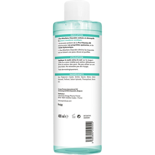 Eau Précieuse Clearskin 400ml - Nettoie et Apaise