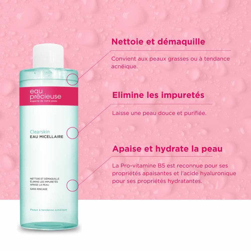 Eau Précieuse Clearskin 400ml - Nettoie et Apaise
