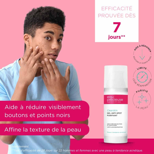 Eau Précieuse Clearskin 50ml - Soin Anti-Acné Purifiant