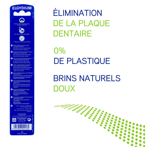 ELGYDIUM Brosse à Dents Bois Soft - Soin Gencives Sensibles