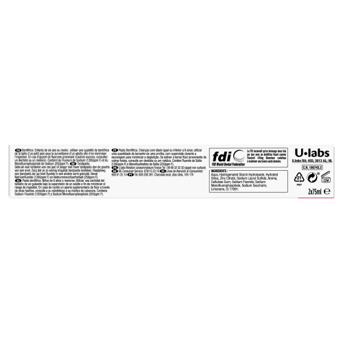 Fluocaril Dentifrice Bi-Fluoré Blancheur 2x75ml - Éclat et Protection