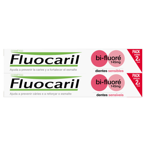 Fluocaril Dentifrice Bi-Fluoré 2x75ml - Dents Sensibles