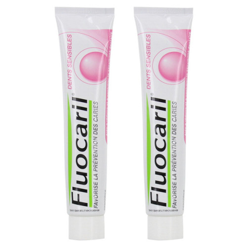 Fluocaril Dentifrice Bi-Fluoré 2x75ml - Dents Sensibles