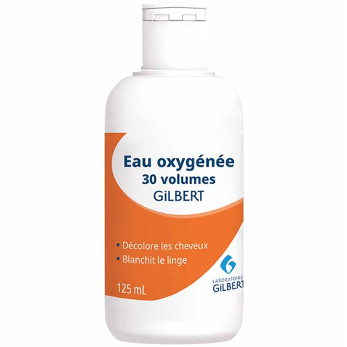Gilbert Eau Oxygénée 125ml - Blanchit Linge et Cheveux