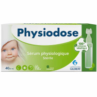 Gilbert Physiodose 40 Unidoses Végétales - Hygiène Nasale et Oculaire