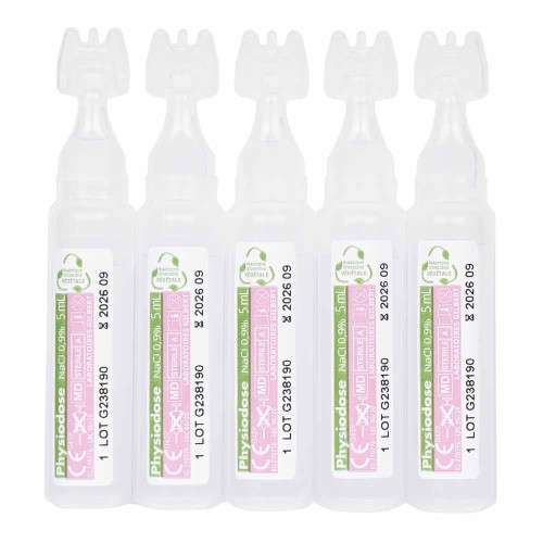 Gilbert Physiodose 40 Unidoses Végétales - Hygiène Nasale et Oculaire