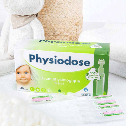Gilbert Physiodose 40 Unidoses Végétales - Hygiène Nasale et Oculaire