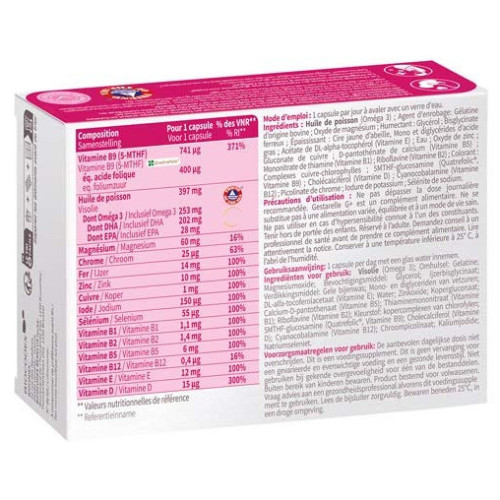 IPRAD Gestarelle G+ Grossesse 30 Caps Nutriments Essentiels Maman