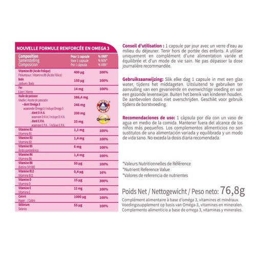 IPRAD Gestarelle G3+ 90 Capsules - Grossesse Équilibrée