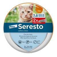 ELANCO SERESTO Collier Antiparasitaire 2 Chats - Puces Tiques