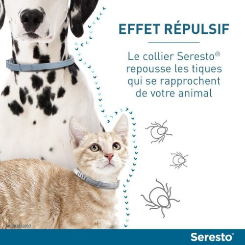 ELANCO SERESTO Collier Antiparasitaire 2 Colliers Chiens 8kg+ Puces
