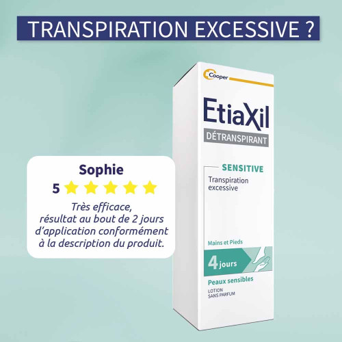 Etiaxil Pieds Sensibles 100ml - Contrôle Transpiration