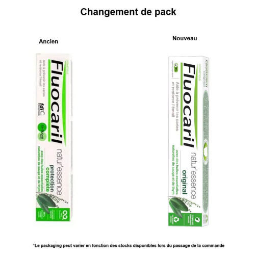 Fluocaril Natur'Essence 75ml - Protection Complète, Anti-Caries