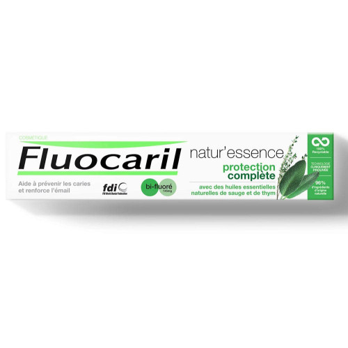 Fluocaril Natur'Essence 75ml - Protection Complète, Anti-Caries