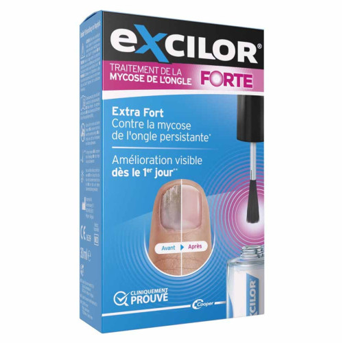 Excilor Forte Mycose Ongle 30ml - Traitement Efficace 3 Temps