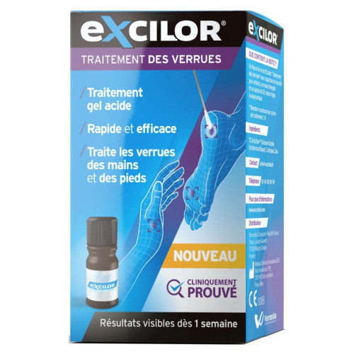 Excilor Traitement Verrues 4ml - Action Rapide Efficace