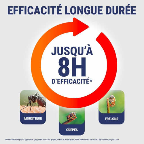 Insect Ecran 100ml Répulsif Moustique Guêpe Frelon