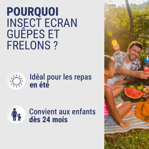 Insect Ecran 100ml Répulsif Moustique Guêpe Frelon